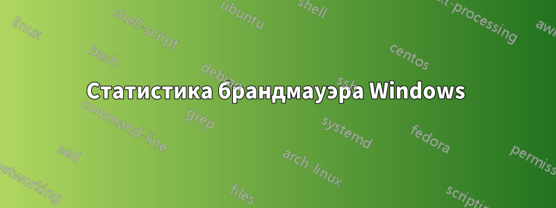Статистика брандмауэра Windows