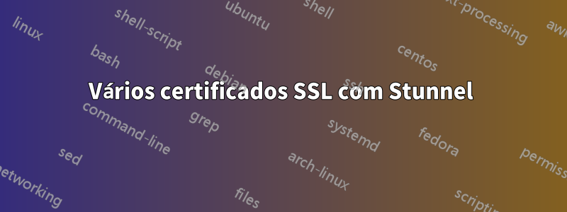Vários certificados SSL com Stunnel