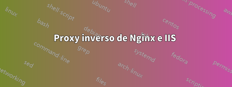 Proxy inverso de Nginx e IIS