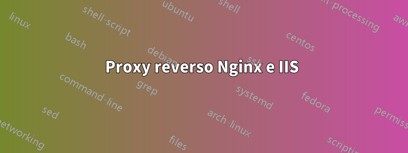Proxy reverso Nginx e IIS