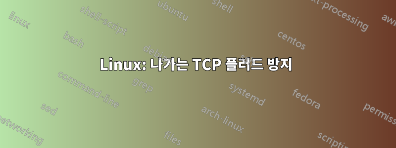 Linux: 나가는 TCP 플러드 방지