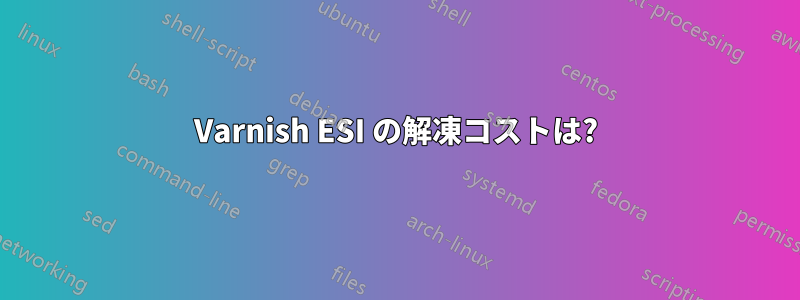 Varnish ESI の解凍コストは?