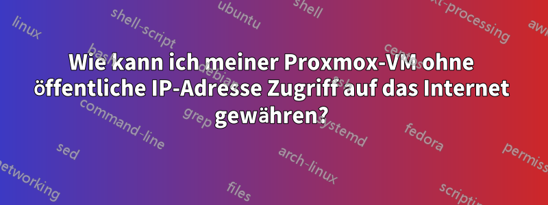 Wie kann ich meiner Proxmox-VM ohne öffentliche IP-Adresse Zugriff auf das Internet gewähren?