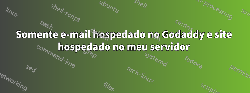 Somente e-mail hospedado no Godaddy e site hospedado no meu servidor