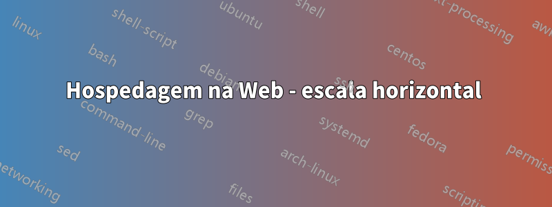 Hospedagem na Web - escala horizontal
