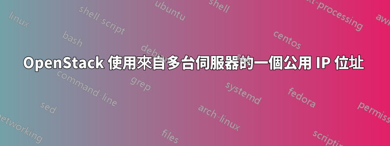 OpenStack 使用來自多台伺服器的一個公用 IP 位址