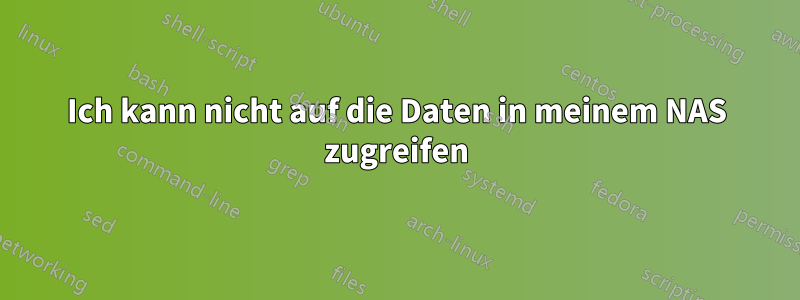 Ich kann nicht auf die Daten in meinem NAS zugreifen