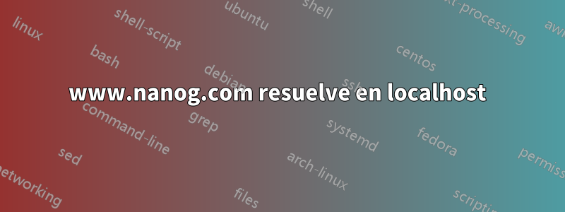www.nanog.com resuelve en localhost 