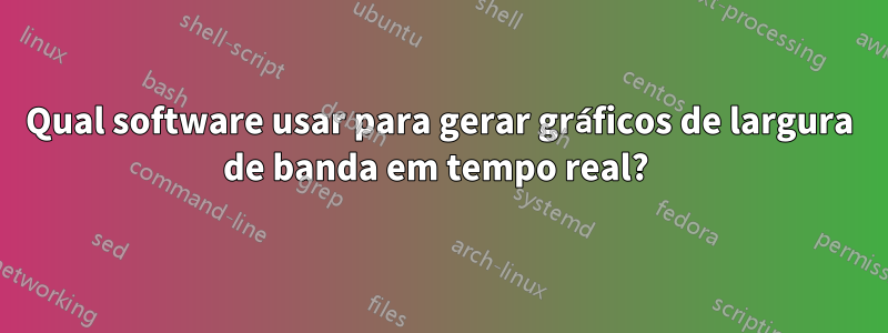 Qual software usar para gerar gráficos de largura de banda em tempo real? 