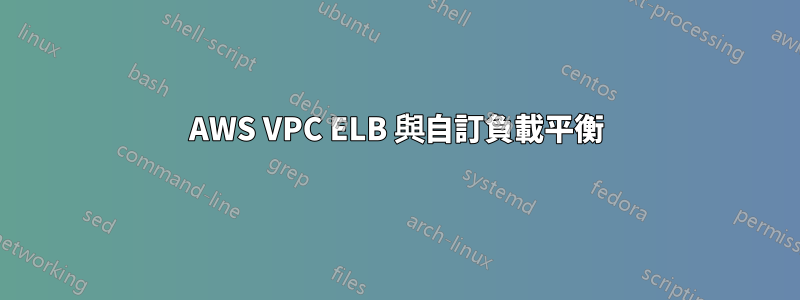 AWS VPC ELB 與自訂負載平衡