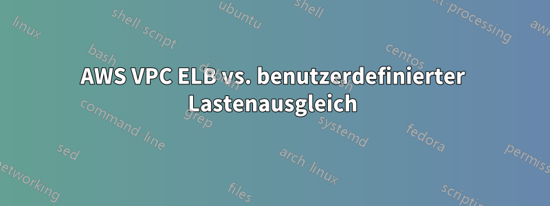 AWS VPC ELB vs. benutzerdefinierter Lastenausgleich