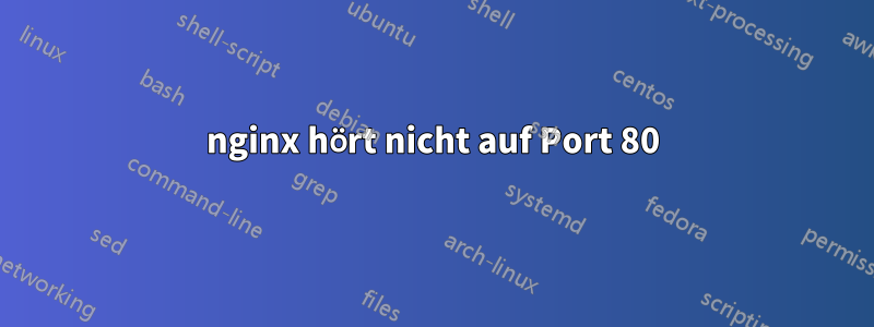 nginx hört nicht auf Port 80