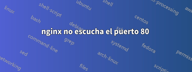 nginx no escucha el puerto 80