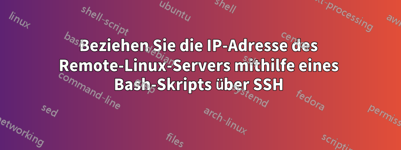 Beziehen Sie die IP-Adresse des Remote-Linux-Servers mithilfe eines Bash-Skripts über SSH
