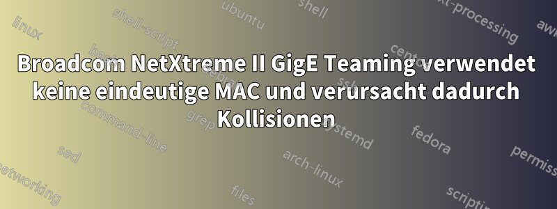 Broadcom NetXtreme II GigE Teaming verwendet keine eindeutige MAC und verursacht dadurch Kollisionen
