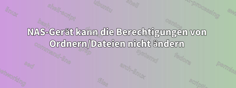 NAS-Gerät kann die Berechtigungen von Ordnern/Dateien nicht ändern
