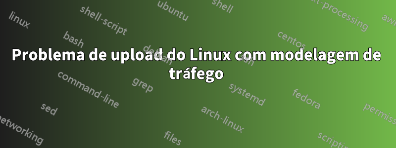 Problema de upload do Linux com modelagem de tráfego