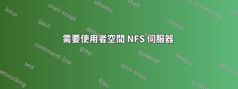 需要使用者空間 NFS 伺服器