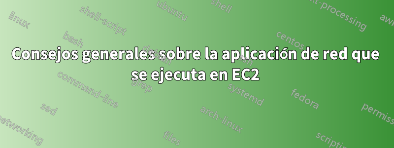 Consejos generales sobre la aplicación de red que se ejecuta en EC2