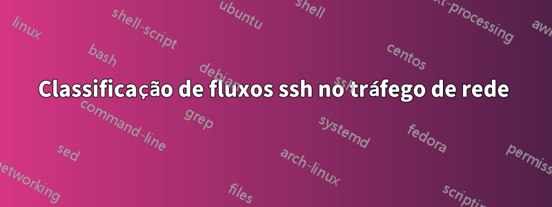 Classificação de fluxos ssh no tráfego de rede