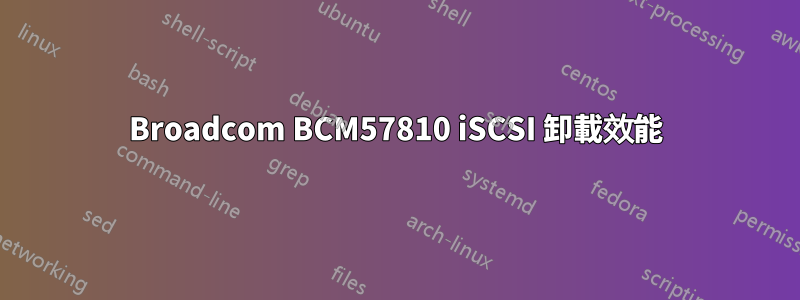 Broadcom BCM57810 iSCSI 卸載效能