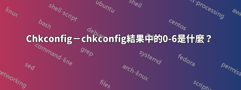Chkconfig－chkconfig結果中的0-6是什麼？