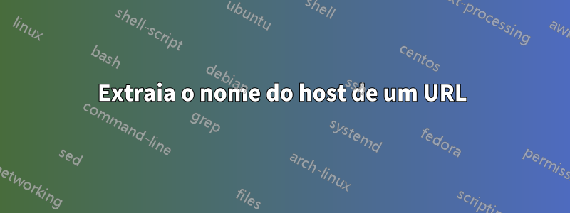 Extraia o nome do host de um URL