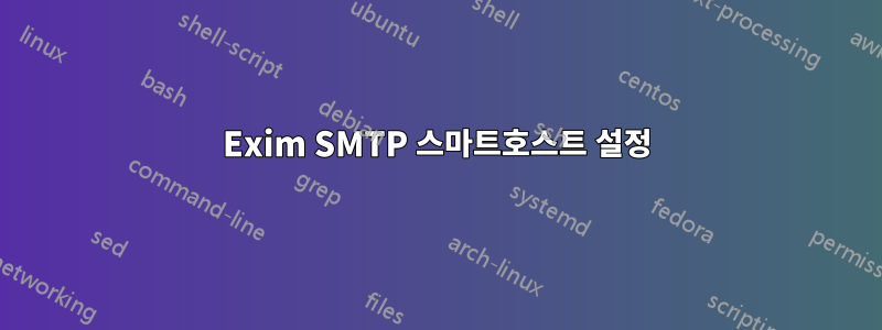 Exim SMTP 스마트호스트 설정