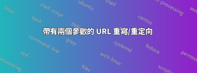 帶有兩個參數的 URL 重寫/重定向