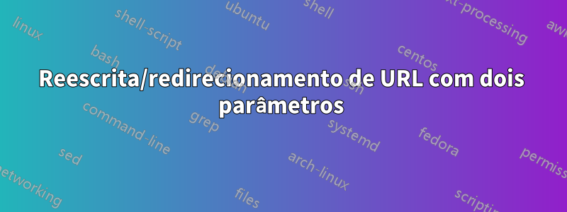 Reescrita/redirecionamento de URL com dois parâmetros