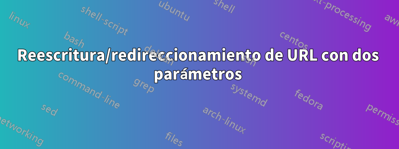 Reescritura/redireccionamiento de URL con dos parámetros