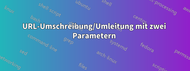 URL-Umschreibung/Umleitung mit zwei Parametern