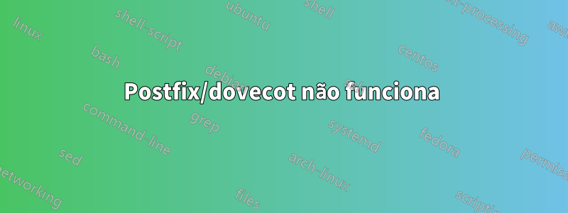 Postfix/dovecot não funciona