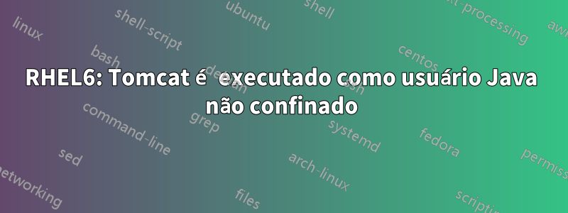 RHEL6: Tomcat é executado como usuário Java não confinado