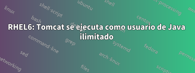 RHEL6: Tomcat se ejecuta como usuario de Java ilimitado