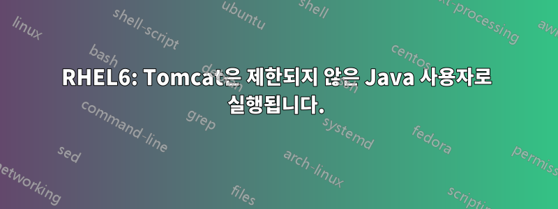 RHEL6: Tomcat은 제한되지 않은 Java 사용자로 실행됩니다.