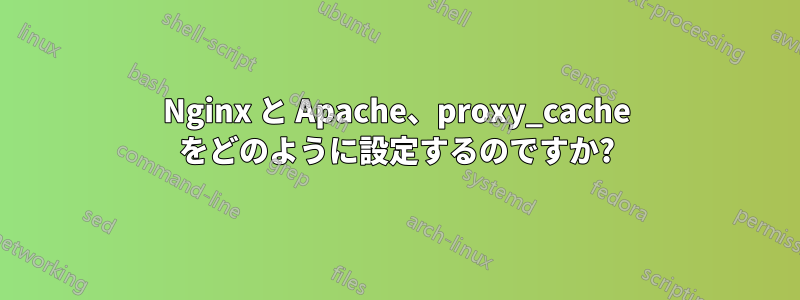 Nginx と Apache、proxy_cache をどのように設定するのですか?