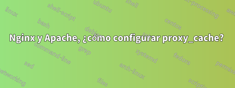 Nginx y Apache, ¿cómo configurar proxy_cache?