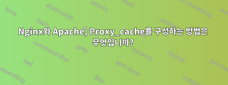 Nginx와 Apache, Proxy_cache를 구성하는 방법은 무엇입니까?