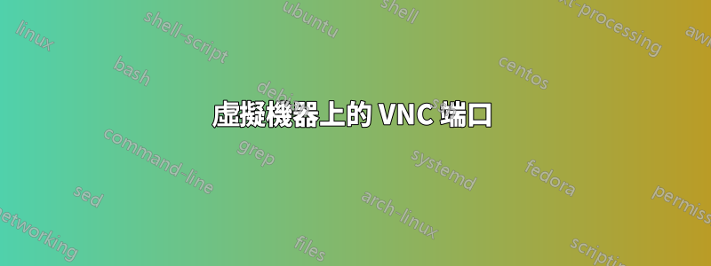 虛擬機器上的 VNC 端口