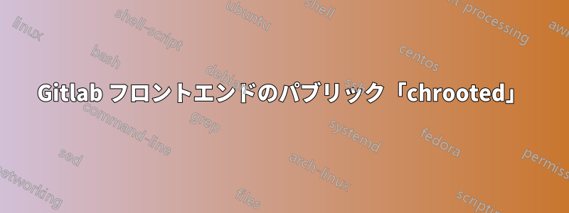 Gitlab フロントエンドのパブリック「chrooted」