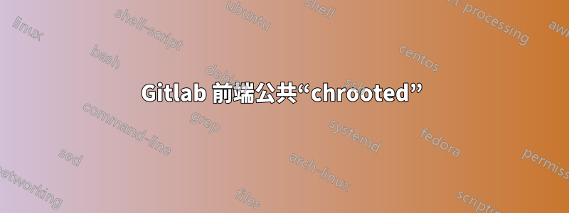 Gitlab 前端公共“chrooted”