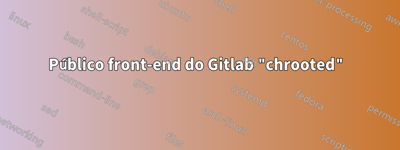 Público front-end do Gitlab "chrooted"