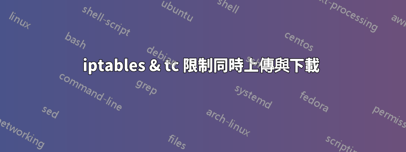 iptables & tc 限制同時上傳與下載