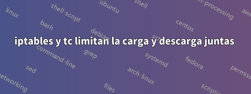 iptables y tc limitan la carga y descarga juntas