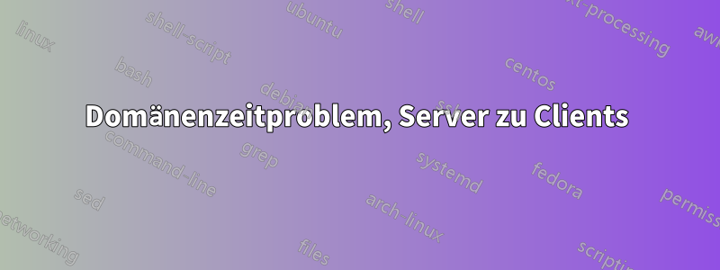 Domänenzeitproblem, Server zu Clients