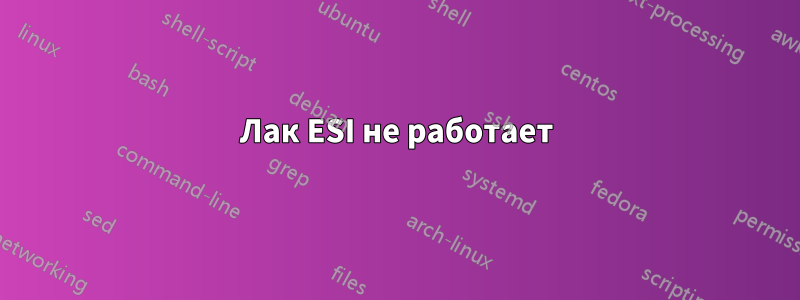 Лак ESI не работает