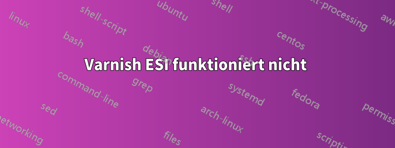 Varnish ESI funktioniert nicht