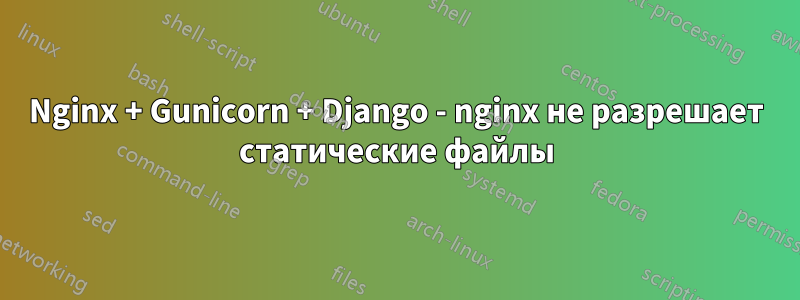 Nginx + Gunicorn + Django - nginx не разрешает статические файлы