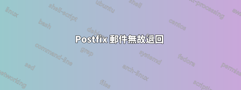 Postfix 郵件無故退回